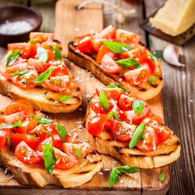 Laktosefreie Bruschetta