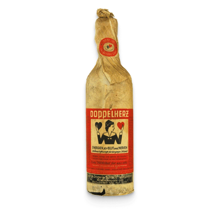 Historische Tonikum-Flasche von Doppelherz