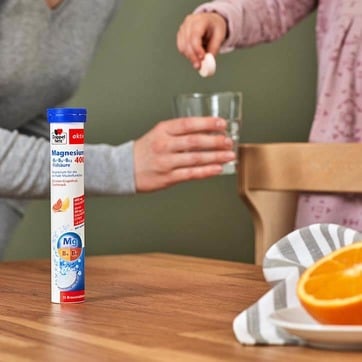 Magnesium-Produkt aus der Produktlinie Doppelherz aktiv