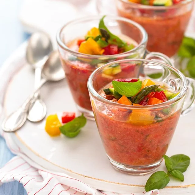 Gazpacho (kalte spanische Gemüsesuppe)