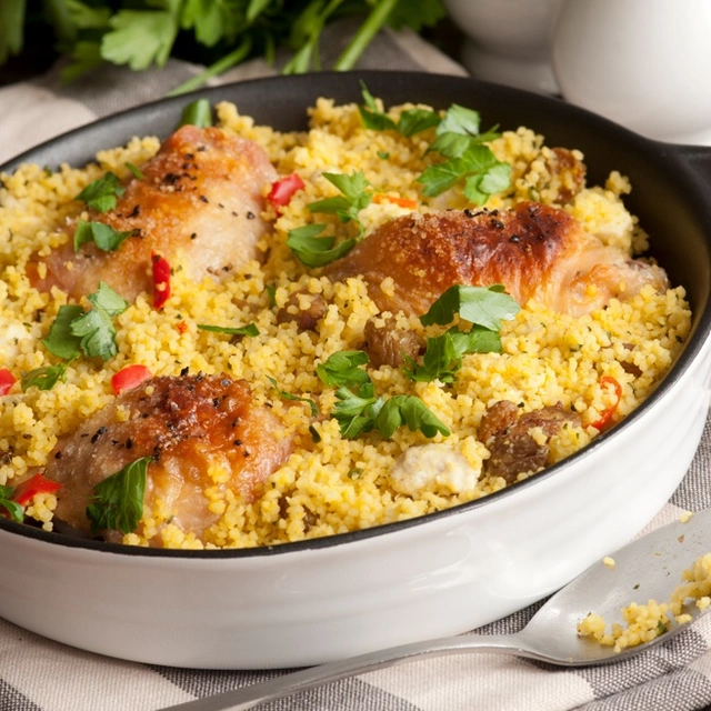 Hähnchen orientalisch mit Couscous